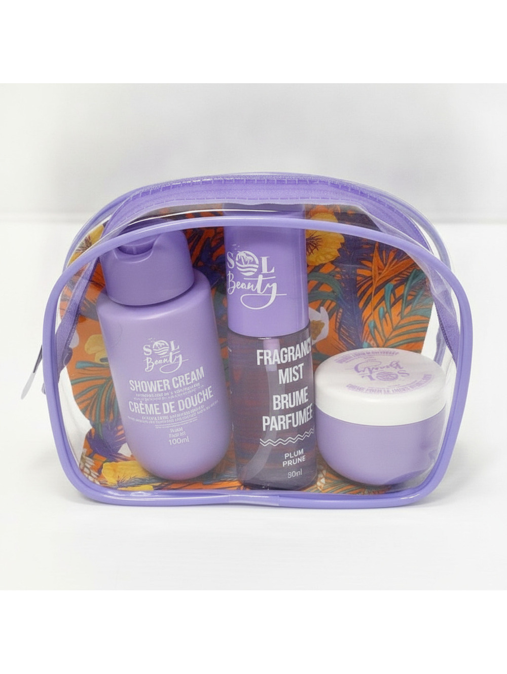 Sol Beauty Plum Fragrance Mist, Shower Cream, and Body Cream Gift Set NEW